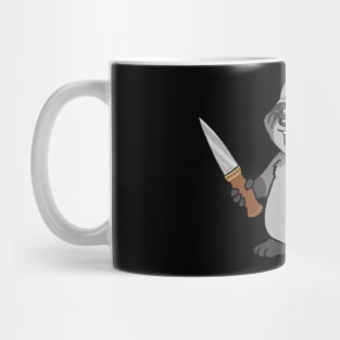 warrior raccoon Mug